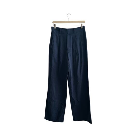 Everlane The Draper Tapered Pant in Buttersmooth Navy Blue 6 Short - Picture 4 of 8